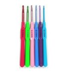 06 Pcs | Set Aluminium Crochet Hooks | 6 SIZE - Colorful